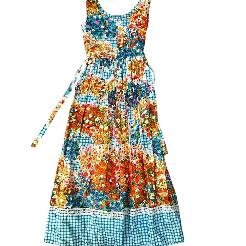 Handmade Beautiful Floral‎ Sleeveless Maxi Dress